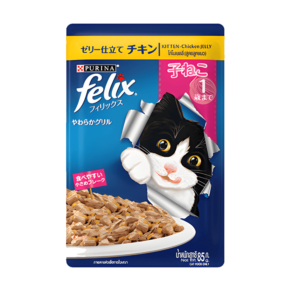 Felix Kitten Pouch Chicken in Jelly 85g