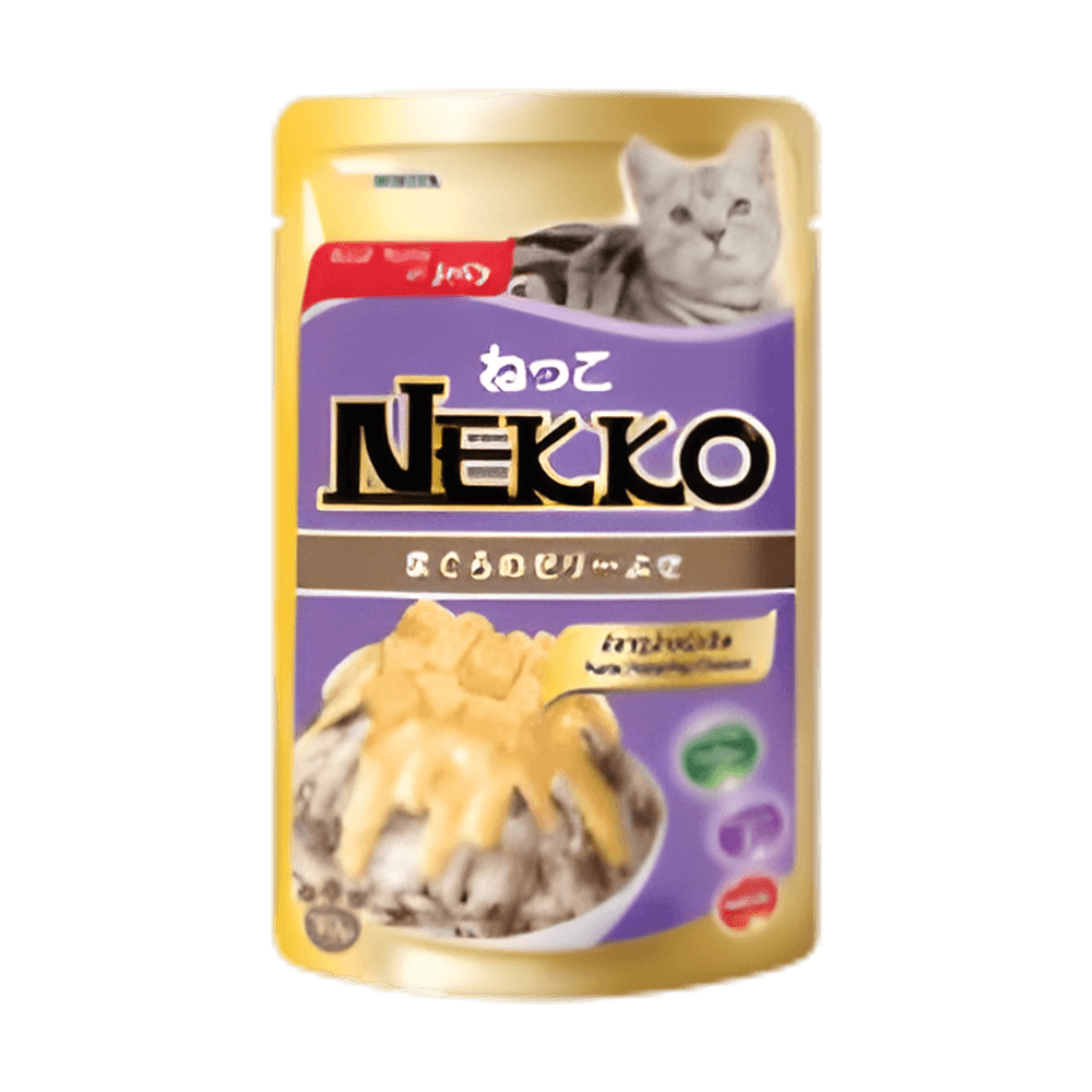 Nekko Adult Cat Pouch Tuna Topping Cheese in Jelly 70g