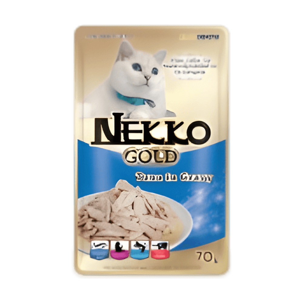 Nekko Gold Adult Cat Pouch Tuna in Gravy 70g
