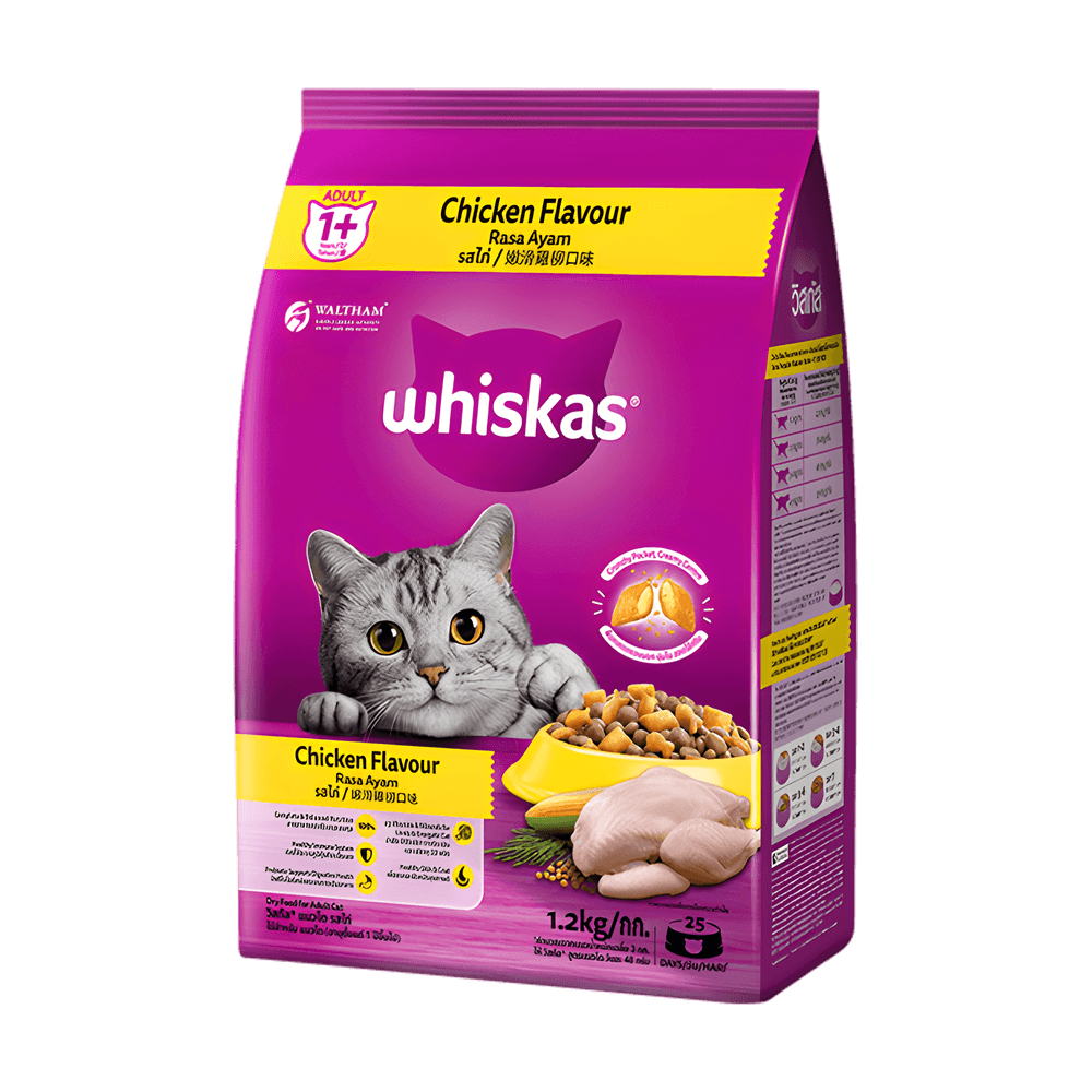 Whiskas Adult 1+ Dry Cat Food Chicken