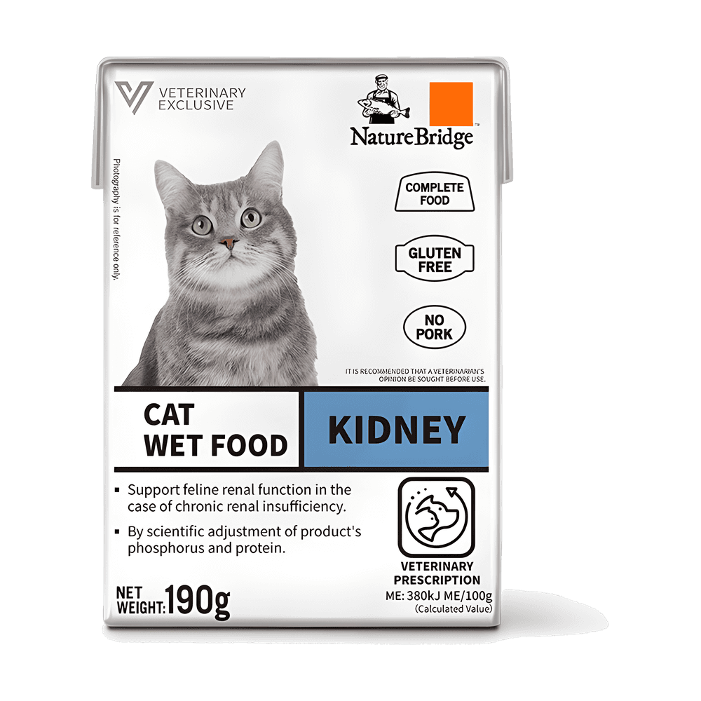 Nature Bridge Vet Complete Kidney Cat Food 190g