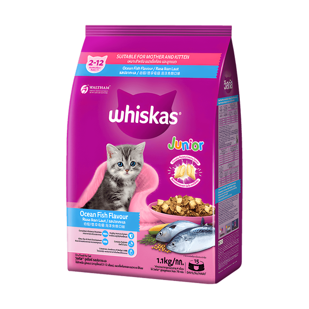 Whiskas Junior Dry Cat Food Ocean Fish (Mother & Kitten)