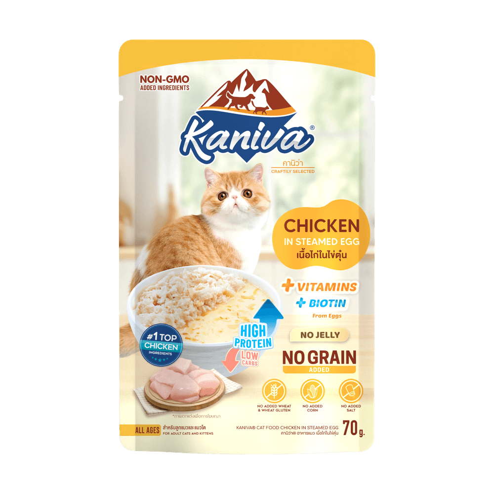 Kaniva Cat Pouch Chicken in Steamed Egg 70g