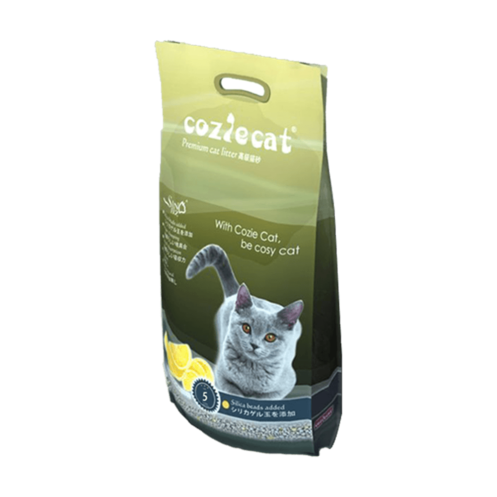 CozieCat Premium Clumping Cat Litter Lemon 5L